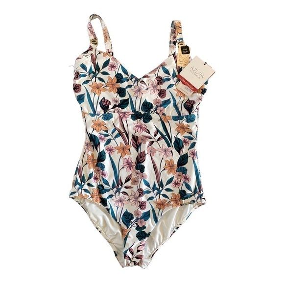 NEW Azura Australia Celeste One Piece Floral Minimizer Swimsuit NWT - Picture 1 of 8